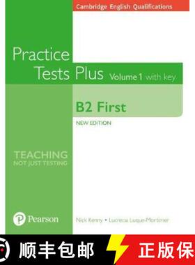 【3-4周达】Cambridge English Qualifications: B2 First Practice Tests Plus Volume 1 with key [9781292208756]