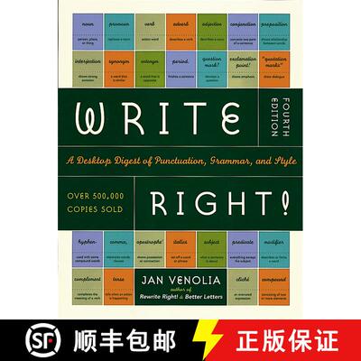 现货 Write Right!: A Desktop Digest of Punctuation, Grammar, and Style, 4th Edition [9781580083287]