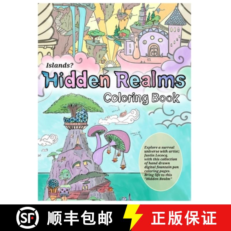 【3-4周达】Hidden Realms Coloring Book: Islands? [9781738939800]