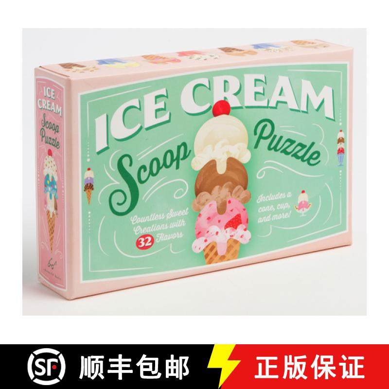 【3-4周达】Ice Cream Scoop Puzzle: Countless Sweet Creations with 32 Flavors [9781452155913]