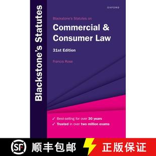 【3-4周达】Blackstones Statutes on Commercial and Consumer Law 31st Edition [9780192858566]