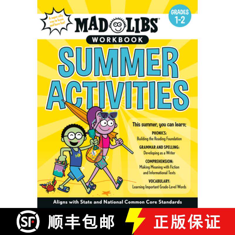预订 Mad Libs Workbook: Summer Activities: Grades 1-2 -- Aligns with State and National Common Core S... [9780593225790]