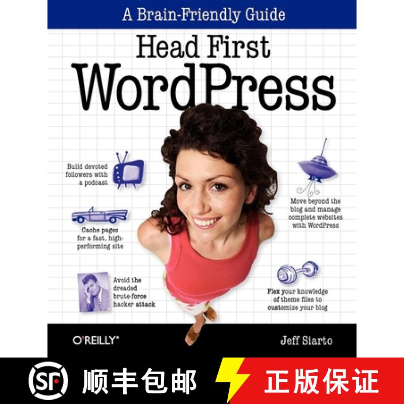 【3-4周达】Head First Wordpress: A Brain-Friendly Guide to Creating Your Own Custom Wordpress Blog [9780596806286]