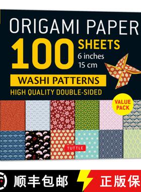 【3-4周达】Origami Paper 100 sheets Washi Patterns 6 (15 cm): Double-Sided Origami Sheets Printed wit... [9780804857543]
