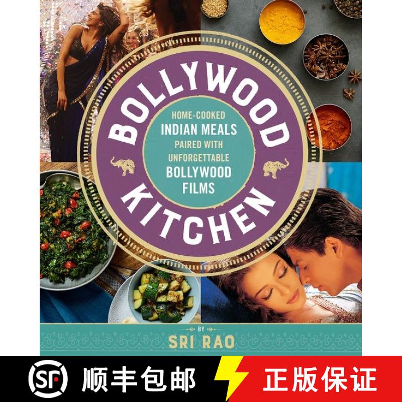 【3-4周达】精装 Bollywood Kitchen: Home-Cooked Indian Meals Paired with Unforgettable Bollywood Films [9780544971257] - 实物图