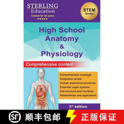 【3-4周达】High School Anatomy and Physiology: Comprehensive Content for High School Human Anatomy [9798885573153]