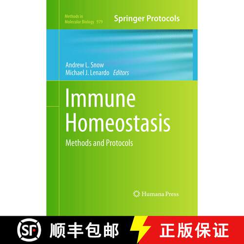 【3-4周达】Immune Homeostasis : Methods and Protocols (Softcover reprint of the original 1st ed. 2013) [9781493959686]