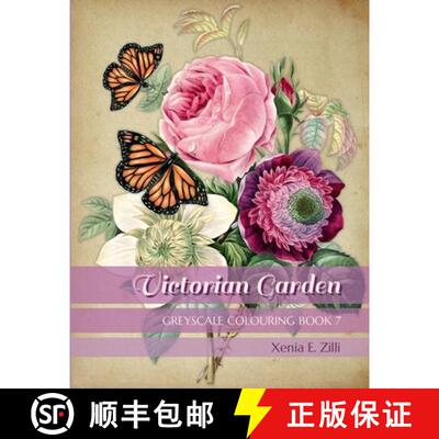 【3-4周达】Victorian Garden: Greyscale Colouring Book 7 [9781678001209]