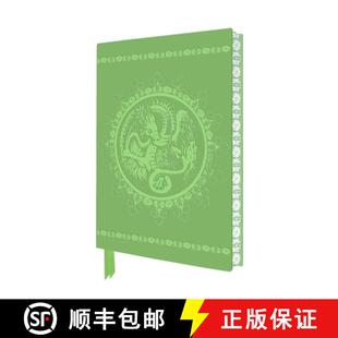 【3-4周达】Royal Pavilion, Brighton: Entrance Hall Green Dragon Artisan Art Notebook (Flame Tree Jour... [9781835625484]