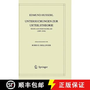 Husserl. Urteilstheorie Edmund 1893 9781402068966 Nachlass Untersuchungen 4周达 aus Texte zur 1918 dem