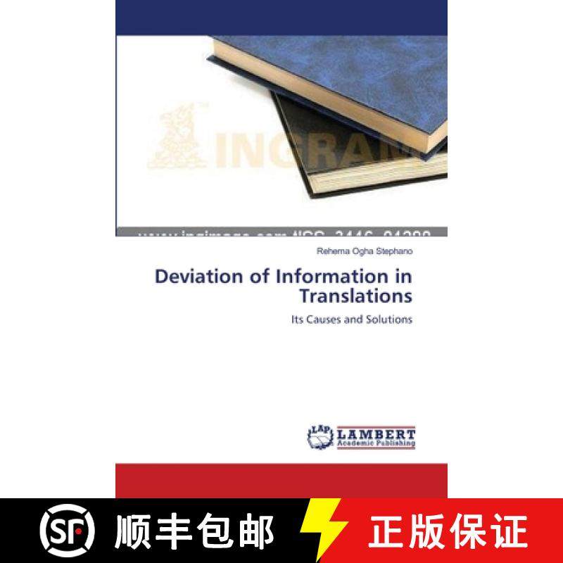 预订 Deviation of Information in Translations [9783659127007]