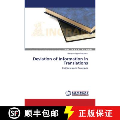 预订 Deviation of Information in Translations [9783659127007]