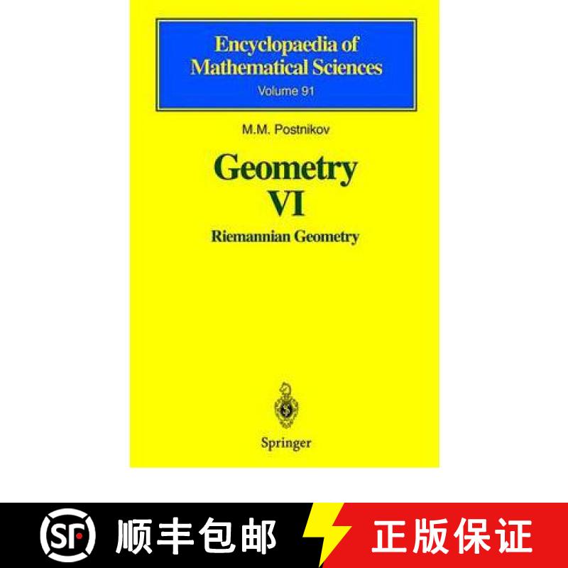 【3-4周达】Geometry VI: Riemannian Geometry [9783642074349]