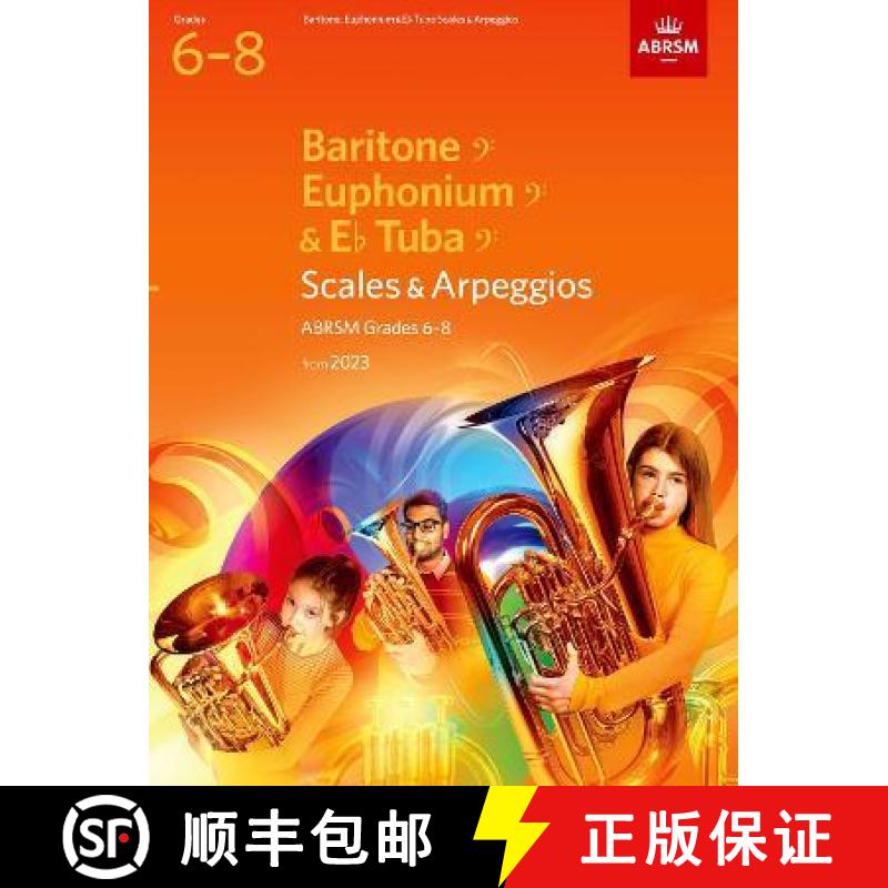 【2-3周达】Scales and Arpeggios for Baritone (bass clef), Euphonium (bass clef), E flat Tuba (bass cl... [9781786014962]