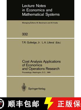 【3-4周达】Cost Analysis Applications of Economics and Operations Research: Proceedings of the Instit... [9780387970486]