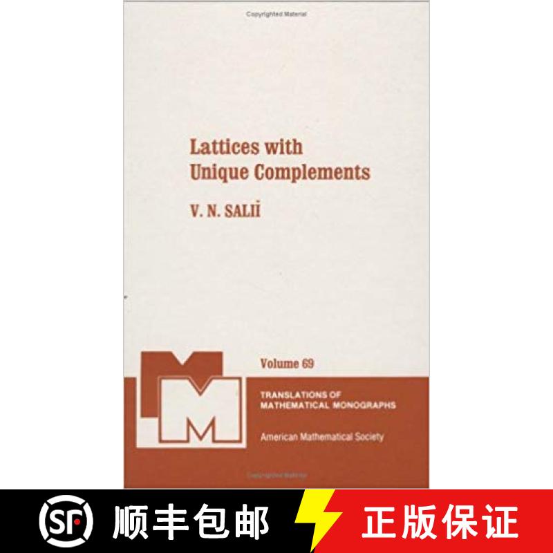 【3-4周达】Lattices with Unique Complements [9780821845226]