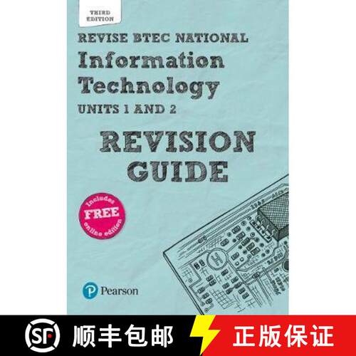 【3-4周达】Pearson REVISE BTEC National Information Technology Revision Guide 3rd edition inc online ... [9781292299099]