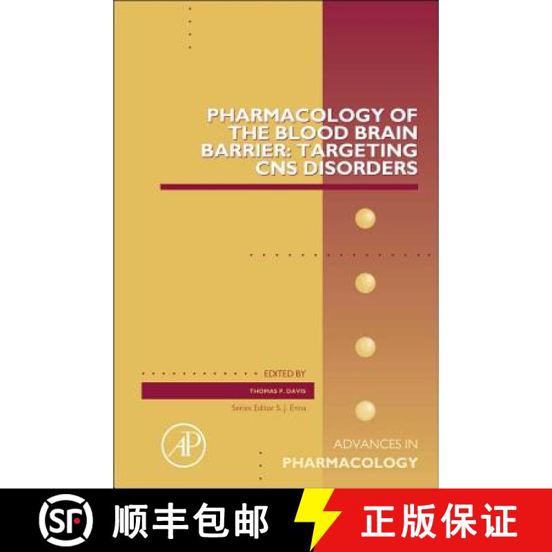 【3-4周达】Pharmacology of the Blood Brain Barrier: Targeting CNS Disorders: Volume 71 [9780128002827]