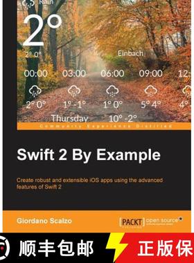 预订 Swift 2 by Example [9781785882920]