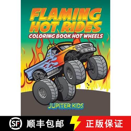【3-4周达】Flaming Hot Rides: Coloring Book Hot Wheels [9781683052135]