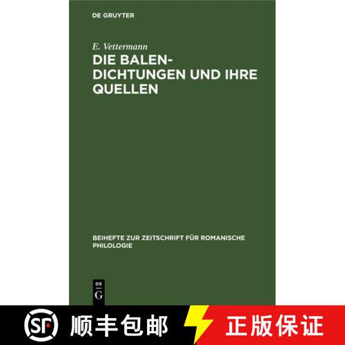 【3-4周达】精装 Die Balen–Dichtungen und ihre Quellen [9783112324790]