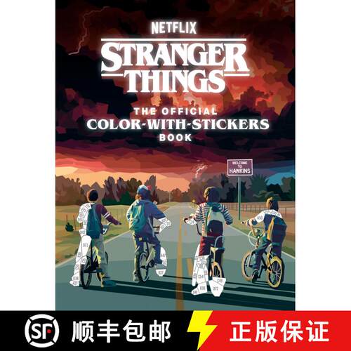 【3-4周达】Stranger Things: The Official Color-with-Stickers Book [9780593582558]