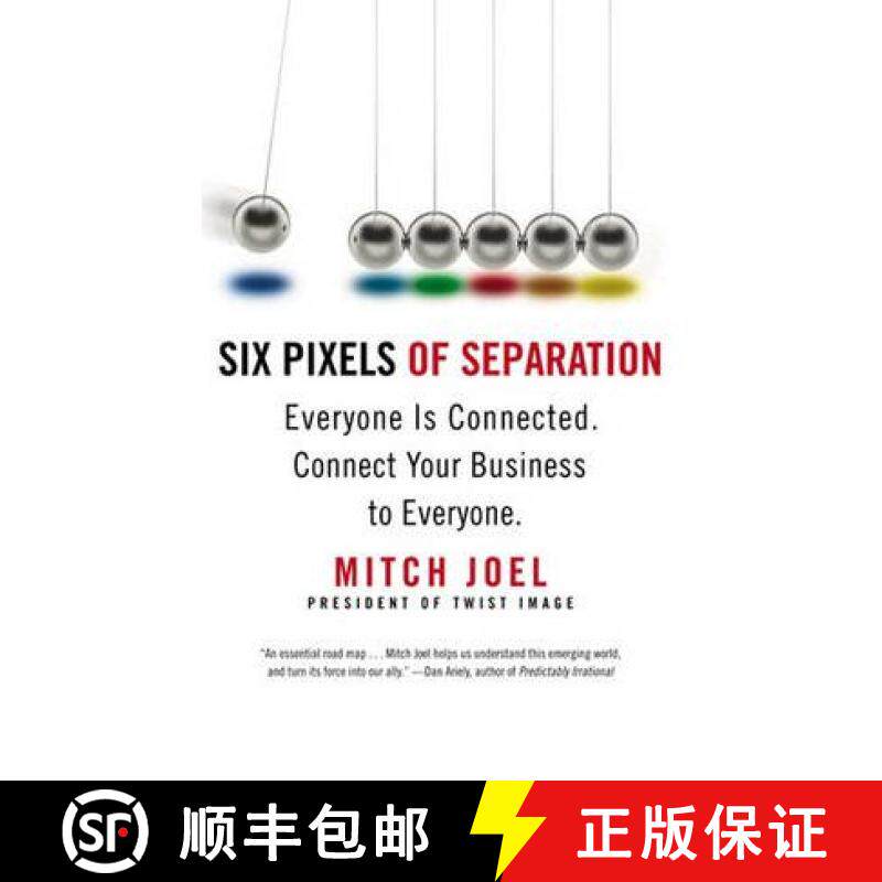 【3-4周达】Six Pixels of Separation: Everyone Is Connected. Connect Your Business to Everyone. [9780446548229]