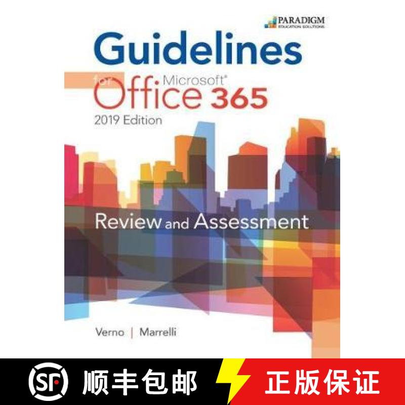 【2-3周达】Guidelines for Microsoft Office 365, 2019 Edition: Text, Review and Assessments Workbook a... [9780763891688]