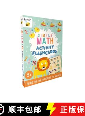 【3-4周达】Bright Bee Simple Math Activity Flashcards: With Slide Tabs to Reveal Answers for Ages 5 & Up [9781837717941]