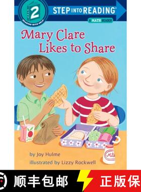 【3-4周达】Mary Clare Likes to Share: A Math Reader (Step into Reading) [9780375834219]