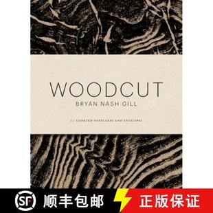 Notecards with Woodcut and 9781616891473 Blank Gift 4周达 Full Box Envelopes Color