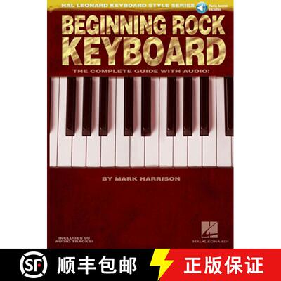【3-4周达】Beginning Rock Keyboard Book/Online Audio [With CD (Audio)] [9781423485131]