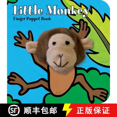 【3-4周达】Little Monkey: Finger Puppet Book: (Finger Puppet Book for Toddlers and Babies, Baby Books... [9781452112503]