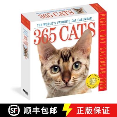 【3-4周达】365 Cats Page-A-Day(r) Calendar 2026: The World's Favorite Cat Calendar [9781523529926]