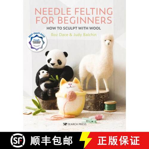 【3-4周达】Needle Felting for Beginners: How to Sculpt with Wool [9781782217343]