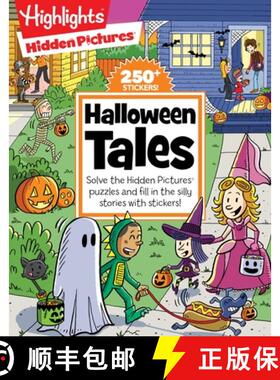 【3-4周达】Halloween Tales: A Fill-In-The-Blank Halloween Kids Book with 48 Pages of Stickers, Storie... [9781629797120]
