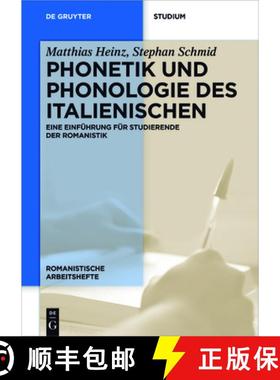 预订 Phonetik Und Phonologie Des Italienischen: Eine Einführung Für Studierende Der Romanistik [9783110533996]