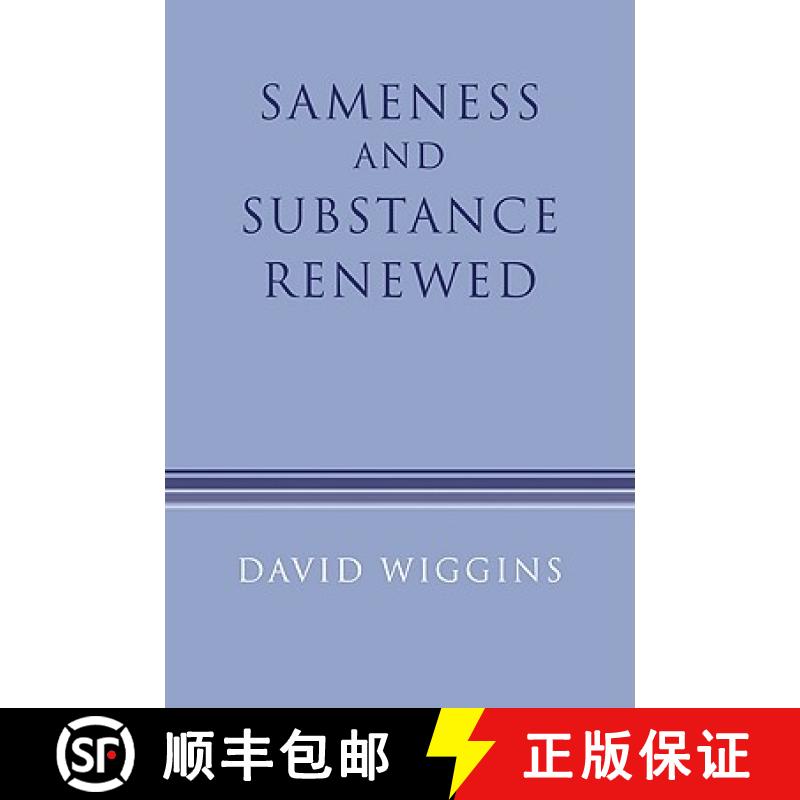 【3-4周达】Sameness and Substance Renewed [9780521456197]