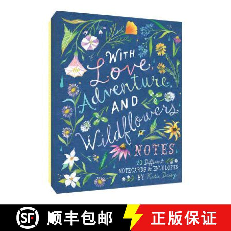 【3-4周达】With Love, Adventure, and Wildflowers Notes: 20 Different Notecards & Envelopes (Nature No... [9781452161235]