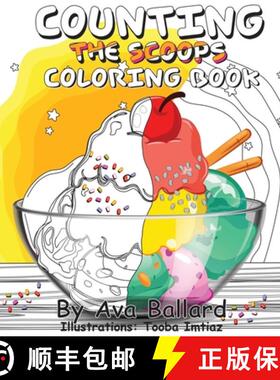 【3-4周达】Counting the Scoops - Coloring Book [9781662822902]