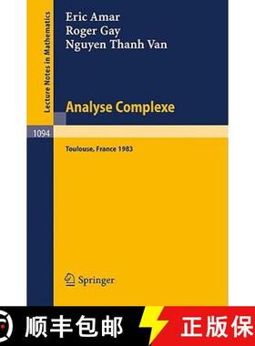 【3-4周达】Analyse Complexe : Proceedings of the Journees Fermat - Journees SMF, held at Toulouse, Ma... [9783540138860]