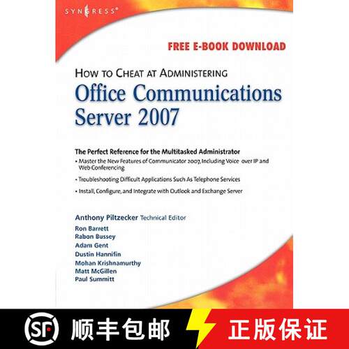 【3-4周达】How to Cheat at Administering Office Communications Server 2007 [9781597492126]