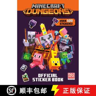 Dungeons Official Sticker Book 预订 9780593373026 Minecraft