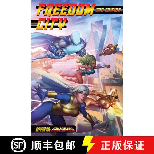 【3-4周达】精装 Mutants and Masterminds RPG Freedom City Campaign City [9781934547601]