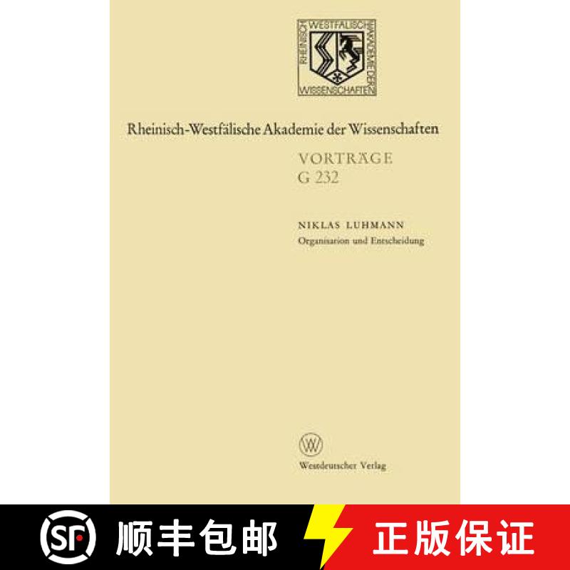 【3-4周达】Organisation Und Entscheidung: 227. Sitzung Am 18. Januar 1978 in Düsseldorf [9783531072326]