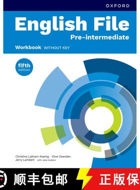 【3-4周达】English File fifth edition: Pre-Intermediate: Workbook without key [9780194146050]
