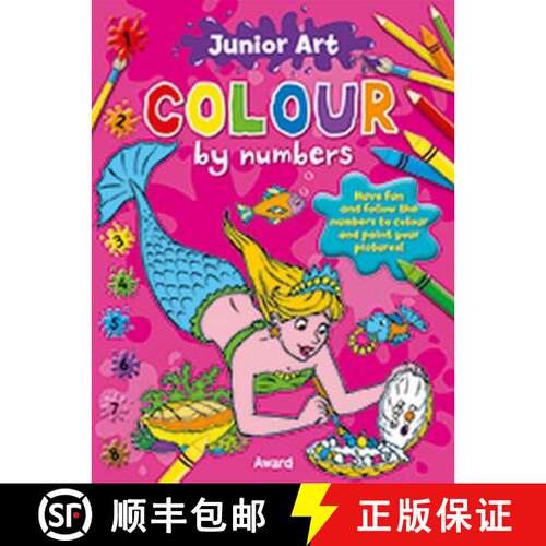 【3-4周达】Colour by Numbers - Mermaid: Featuring a Picture of the Finished Page for Extra Guidance [9781841358598]