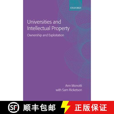 【3-4周达】精装 Universities and Intellectual Property: Ownership and Exploitation [9780198265948]