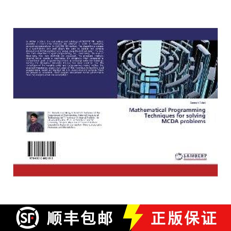 预订 Mathematical Programming Techniques for solving MCDA problems [9786202062152]