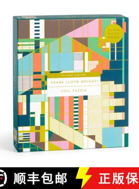 【3-4周达】Frank Lloyd Wright Hillside Curtain 1500 Piece Foil Puzzle [9780735381339]